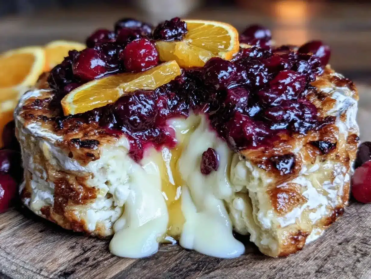 Autumn Cranberry Orange Baked Brie: Budget-Friendly Family Appetizer 4 Autumn Cranberry Orange Baked Brie preparation steps