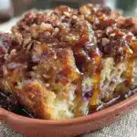 blueberry noodle kugel - featured image