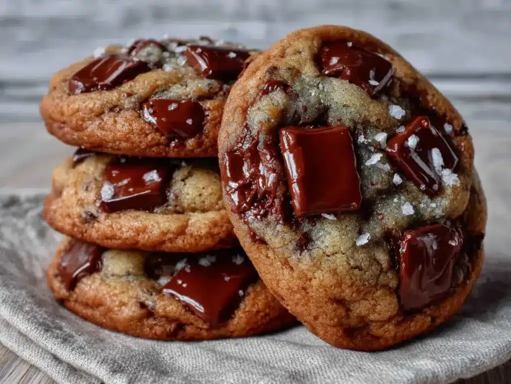 brown butter chocolate chip cookies - featured image