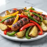 Budget-Friendly Sheet Pan Sausage and Peppers - featured image