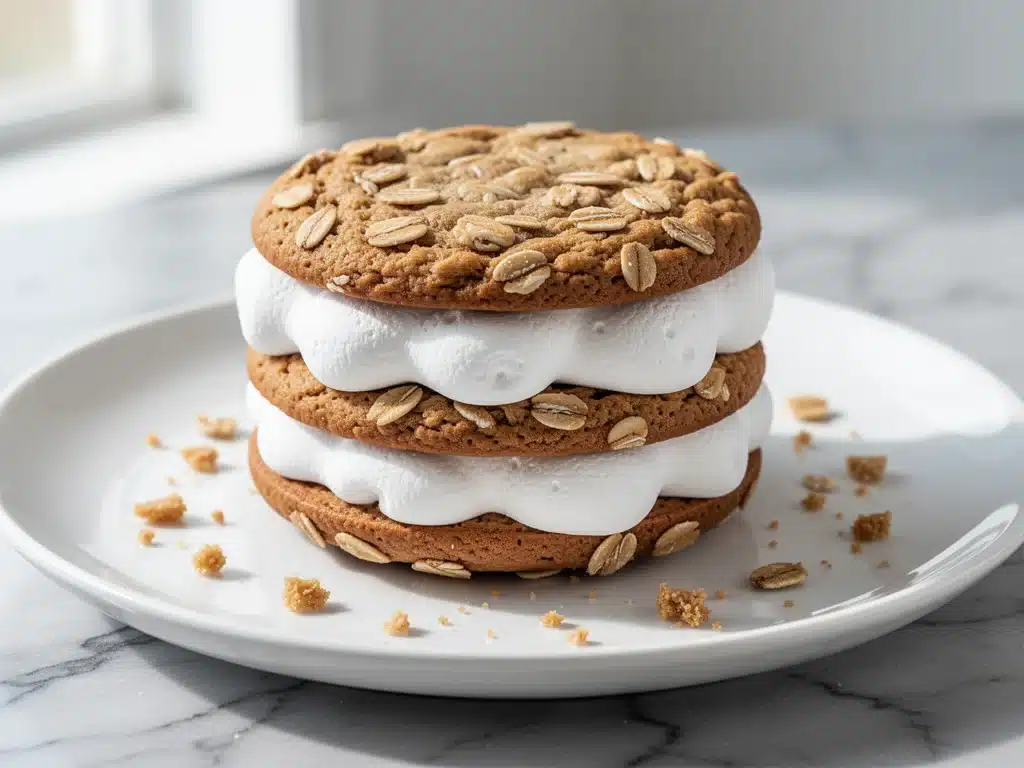 chewy oatmeal cream pies - featured image