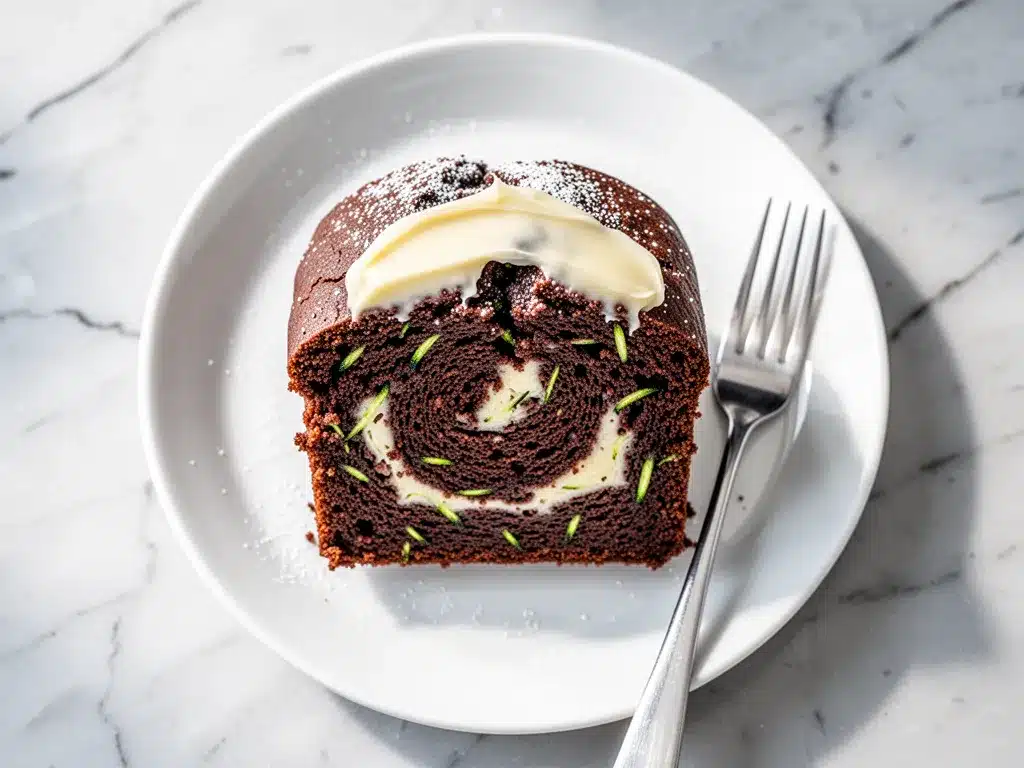 Ultra-Moist Chocolate Zucchini Bread: Easy Cream Cheese Swirl 4 chocolate zucchini bread preparation steps