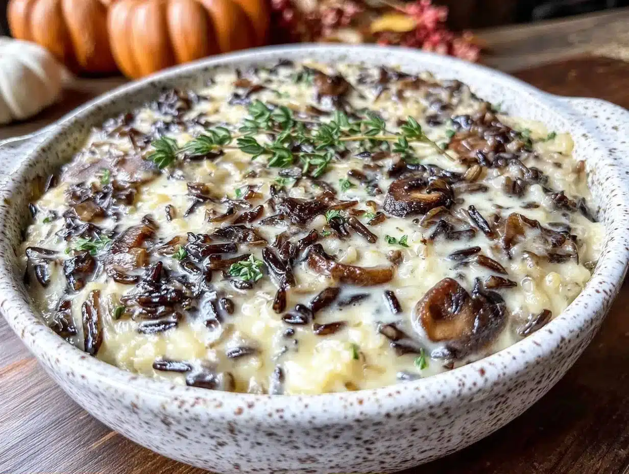 Best Cozy Fall Creamy Wild Rice and Mushroom Casserole 4 Cozy Fall Creamy Wild Rice and Mushroom Casserole preparation steps