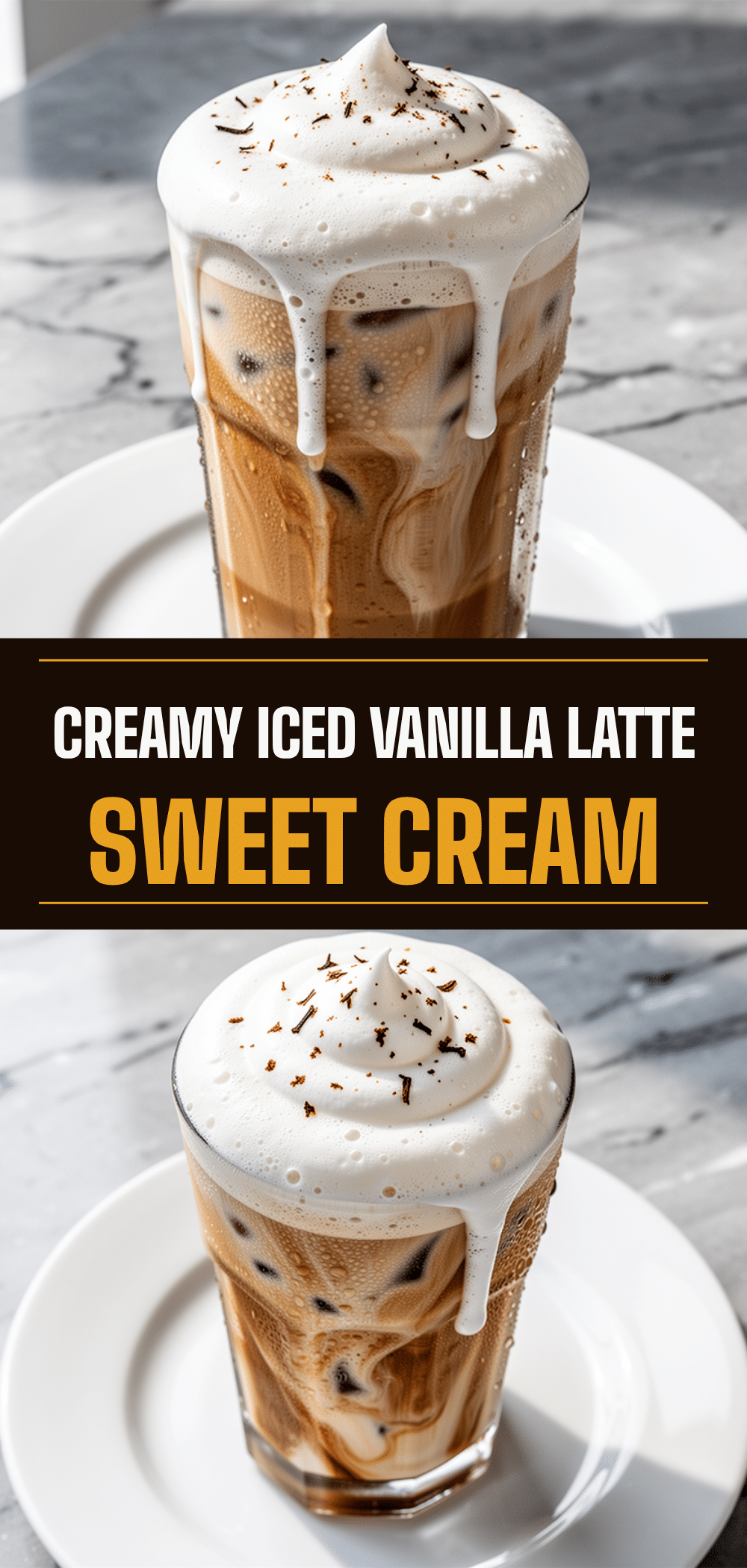 Creamy Iced Vanilla Latte: Best Sweet Cream Cold Foam Recipe 5 creamy iced vanilla latte recipe
