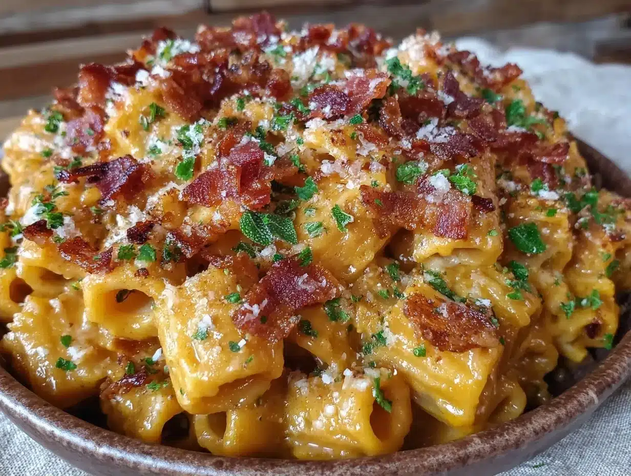 Creamy Pumpkin Sage Baked Ziti: Perfect Dinner Party Casserole 4 creamy pumpkin sage baked ziti preparation steps