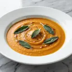 creamy roasted butternut squash soup - featured image