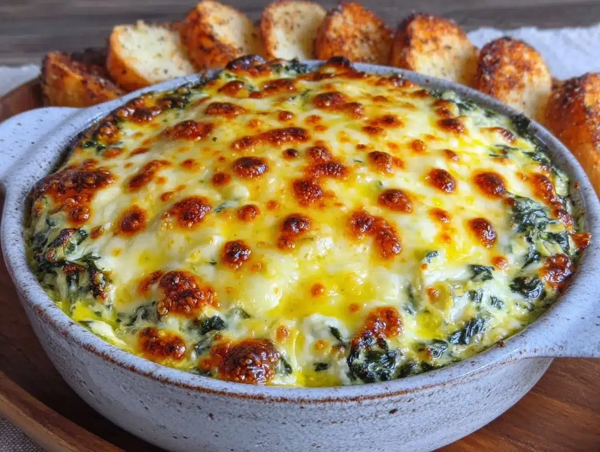 Creamy Spinach Artichoke Dip: 4-Ingredient No-Fuss Recipe 4 creamy spinach artichoke dip preparation steps