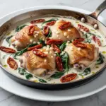 creamy tuscan garlic chicken - featured image