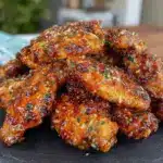 crispy garlic parmesan chicken wings - featured image