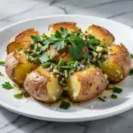 crispy smashed potatoes - featured image