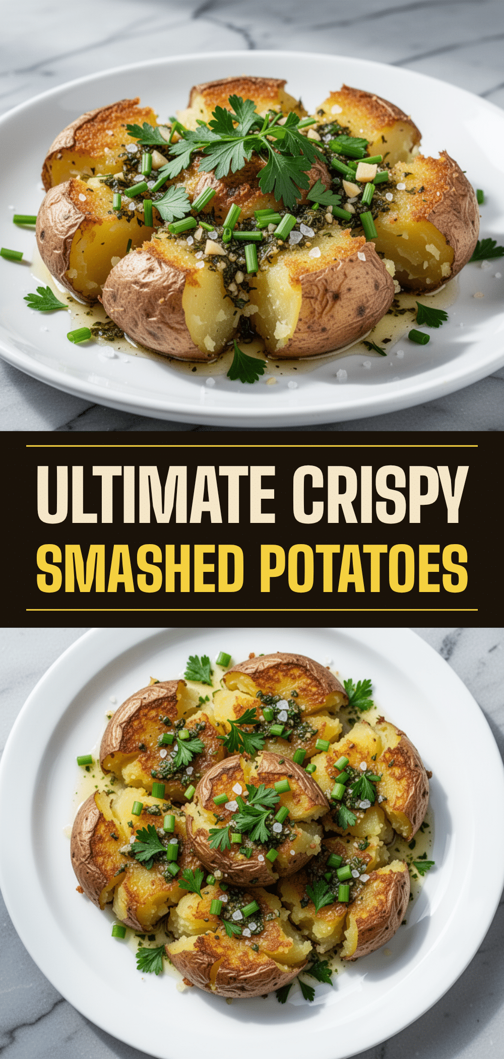 Crispy Smashed Potatoes: Easy Garlic Herb Butter Recipe 5 crispy smashed potatoes recipe