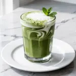 dairy-free matcha green tea latte - featured image