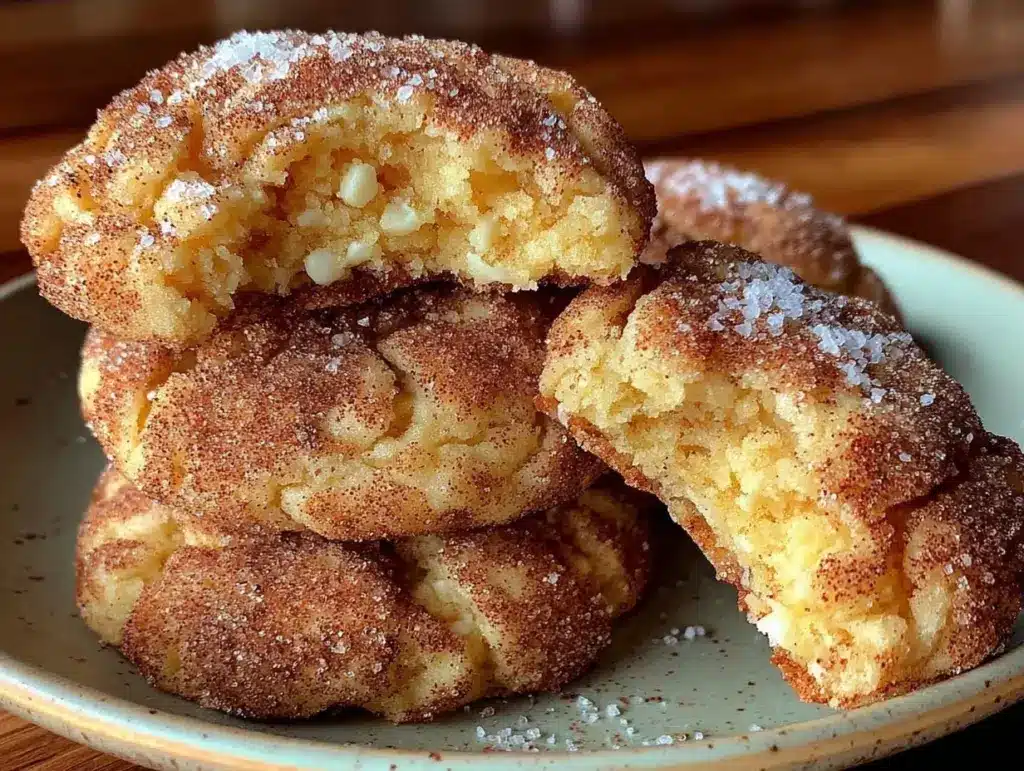 fall chai spiced snickerdoodle cookies - featured image