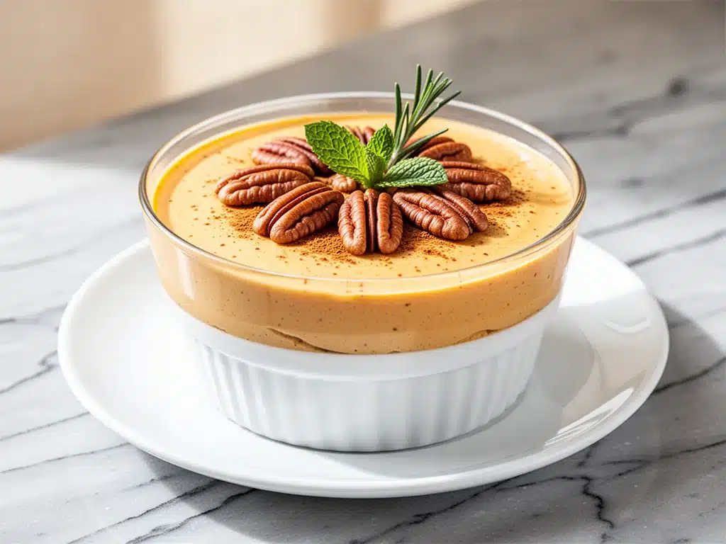 fall keto pumpkin cheesecake mousse - featured image