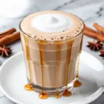fall maple chai tea latte - featured image
