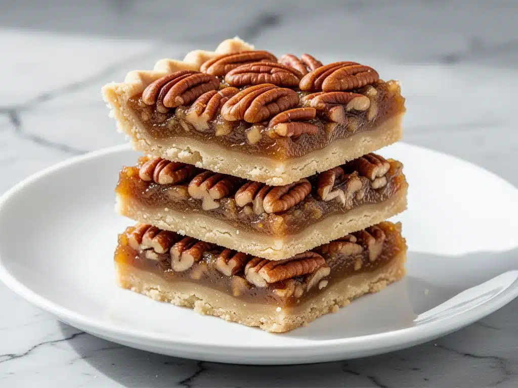 Fall Maple Pecan Pie Bars - featured image