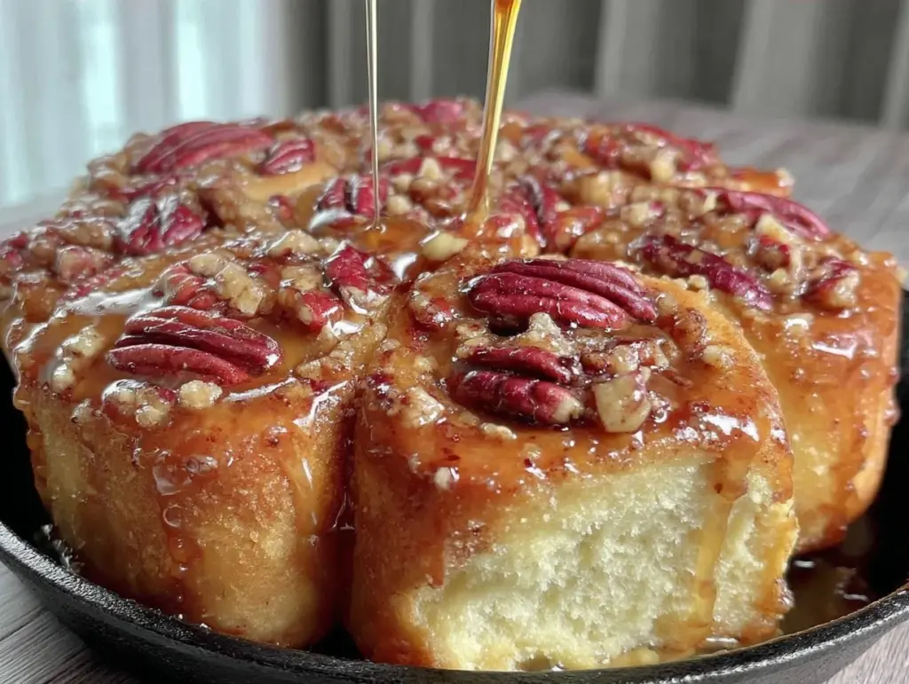 fall maple pecan sticky buns - featured image