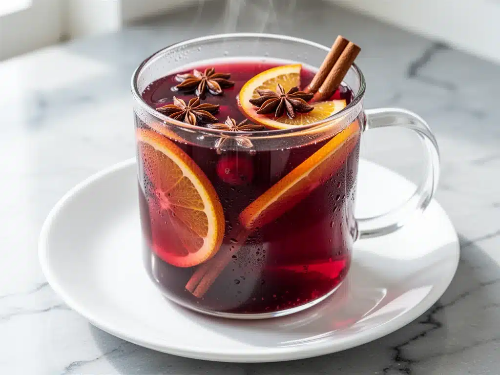 fall slow cooker mulled cranberry cider - featured image