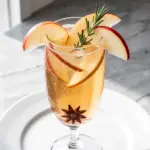 fall spiced pear prosecco spritz - featured image