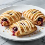 flaky cherry hand pies - featured image