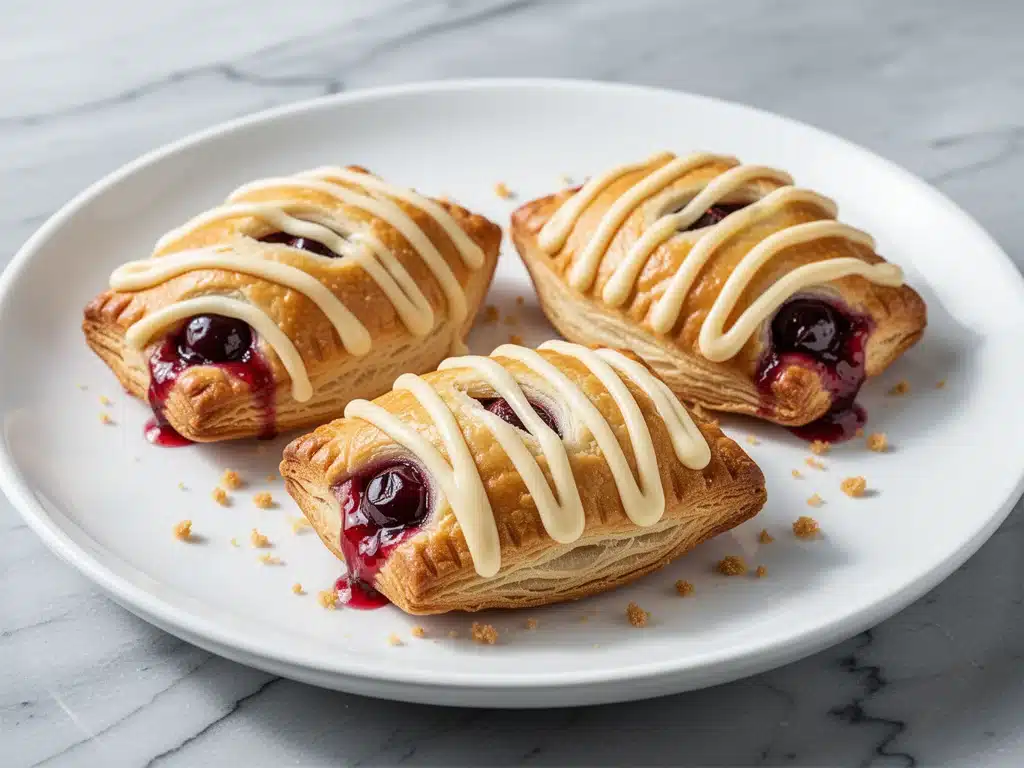 flaky cherry hand pies - featured image