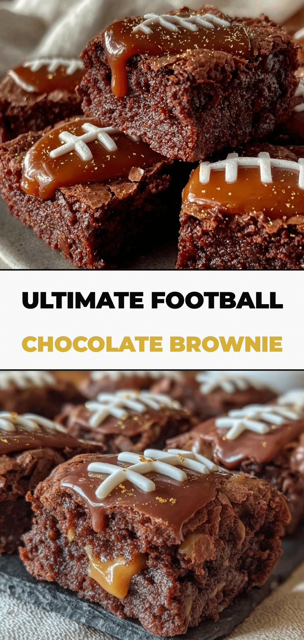 Football Chocolate Peanut Butter Brownie Bites 5 Football Chocolate Peanut Butter Brownie Bites recipe