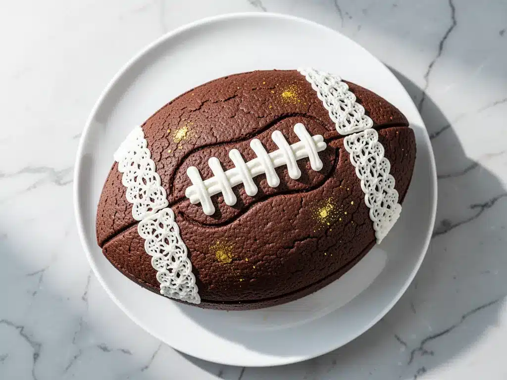 Football Party Peanut Butter Chocolate Cookie Cake 4 Football Party Peanut Butter Chocolate Cookie Cake preparation steps