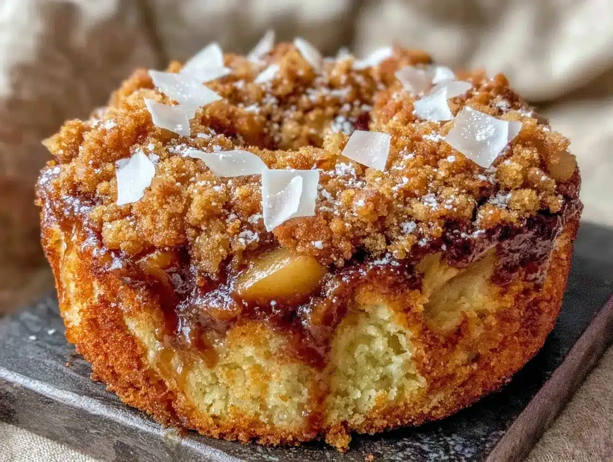 Gluten-Free Apple Cinnamon Coffee Cake: Smoked Almond Streusel 4 Gluten-Free Apple Cinnamon Coffee Cake preparation steps