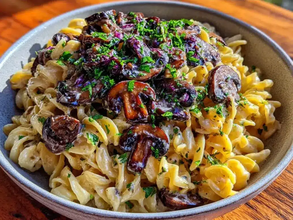 Gluten-Free Creamy Mushroom Stroganoff - featured image