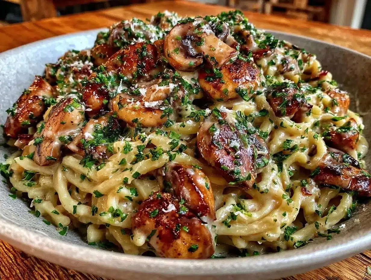 Gluten-Free Creamy Mushroom Stroganoff: Easy Kid-Love Recipe 4 Gluten-Free Creamy Mushroom Stroganoff preparation steps