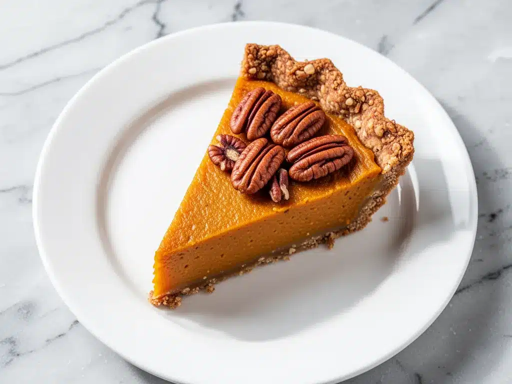 Fall Gluten-Free Maple Sweet Potato Pie with Toasted Pecan Crust 4 gluten-free maple sweet potato pie preparation steps