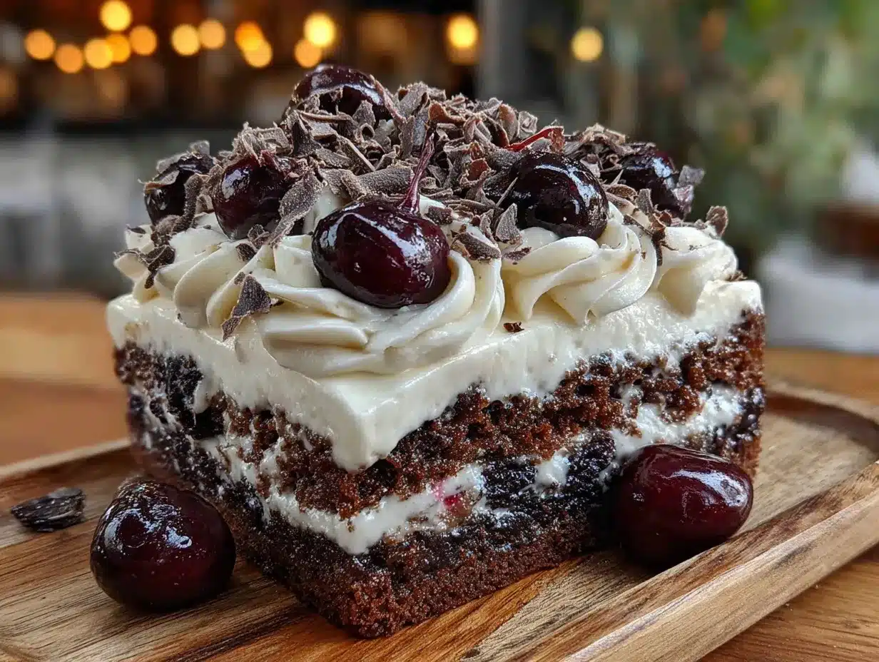 Grill Black Forest Cherry Cake: 10-Min Smoky Dessert 4 grilled black forest cherry cake preparation steps