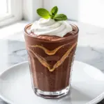 high-protein chocolate peanut butter smoothie - featured image