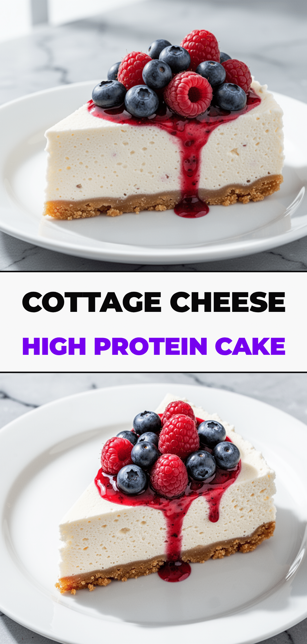 High-Protein Cottage Cheese Cheesecake: 3-Ingredient No-Bake 5 High-Protein Cottage Cheese Cheesecake recipe