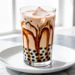 homemade brown sugar boba milk tea - featured image