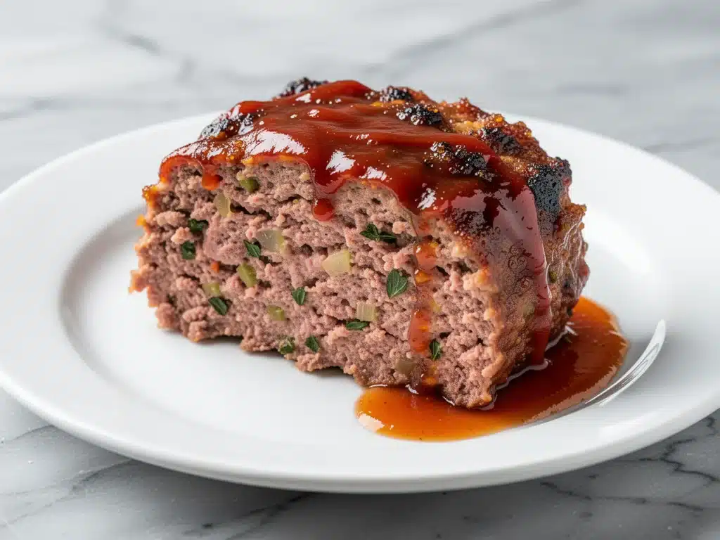 Home 8 homestyle glazed meatloaf - featured image