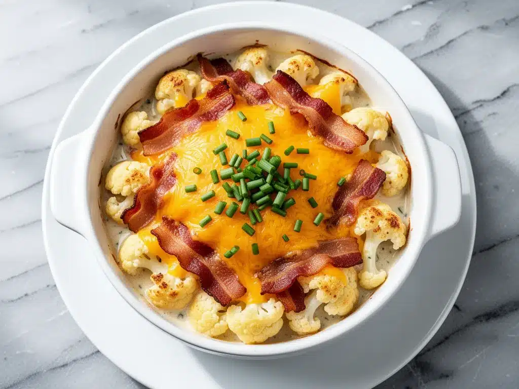 Keto Bacon Ranch Cauliflower Casserole: Easy 30-Minute Low Carb Dinner 4 Keto Bacon Ranch Cauliflower Casserole preparation steps