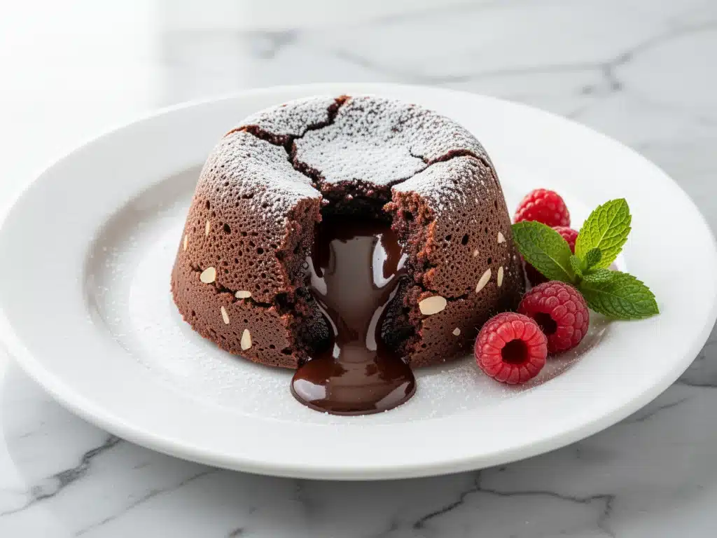 keto chocolate lava cake - featured image
