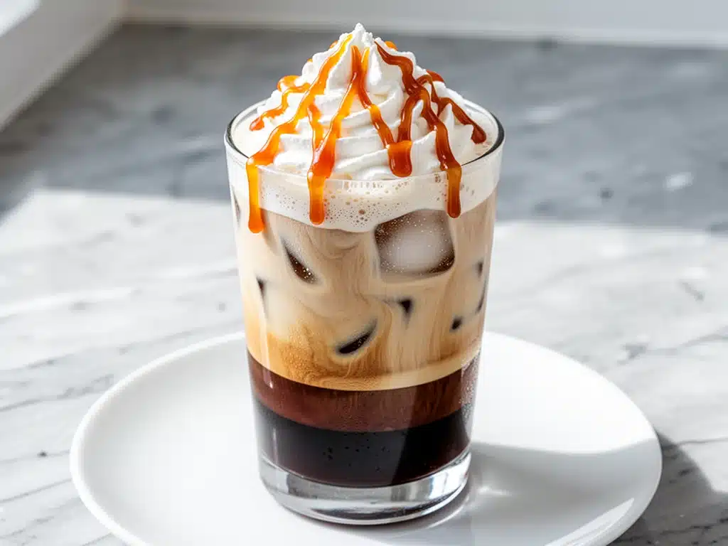 keto iced caramel macchiato - featured image