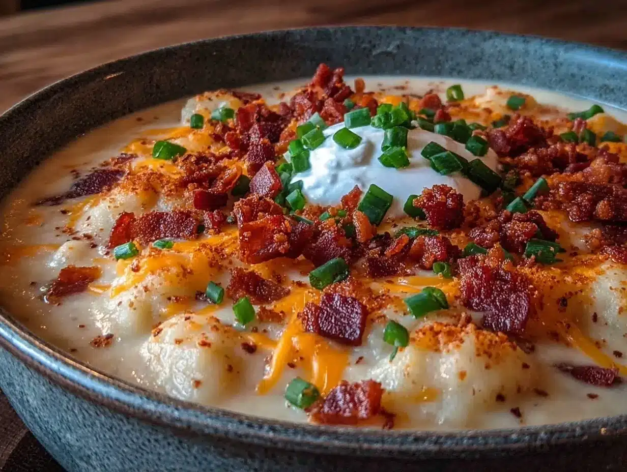 Loaded Baked Potato Soup: Perfect Campfire Dinner 4 loaded baked potato soup preparation steps