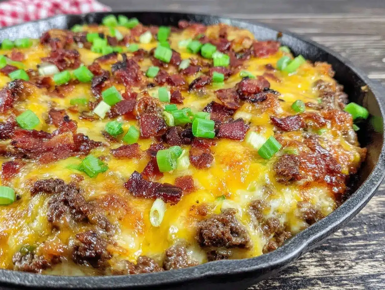 Low-Carb Cheeseburger Casserole: Best 5pm Dinner Idea 4 low-carb cheeseburger casserole preparation steps