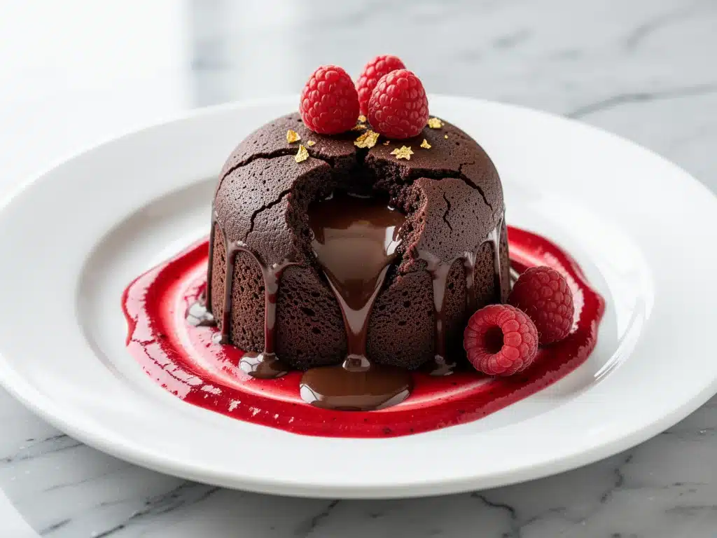 molten chocolate lava cake - featured image