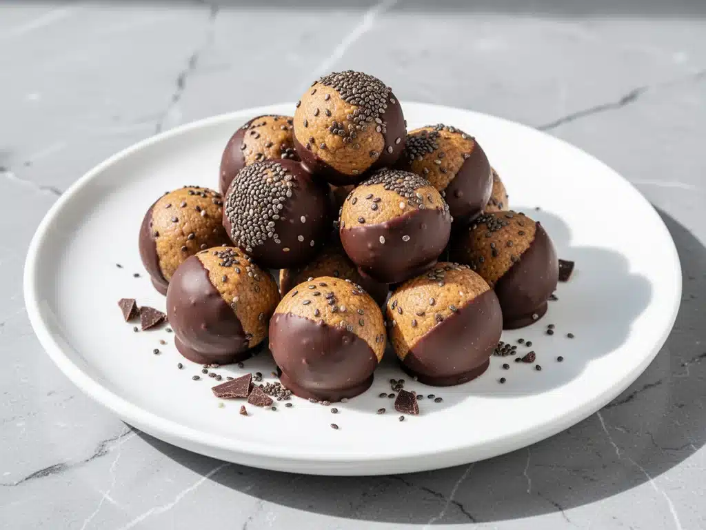 no-bake almond butter energy balls - featured image