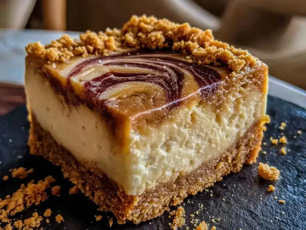 no-bake Biscoff cheesecake bars - featured image