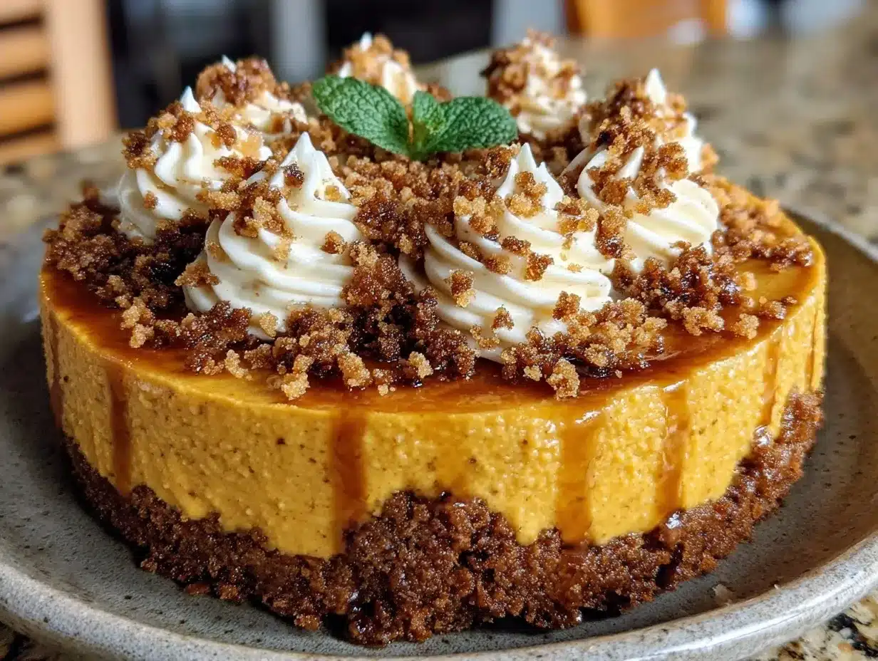 No-Bake Pumpkin Cheesecake: Best Easy Holiday Recipe 4 no-bake pumpkin cheesecake preparation steps