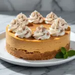 no-bake pumpkin pie cheesecake - featured image