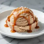 no-churn salted caramel ice cream - featured image