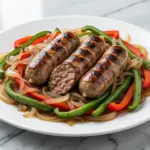 Oktoberfest beer braised bratwurst - featured image