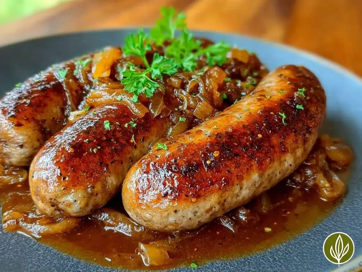 Oktoberfest Beer Braised Bratwurst: 5 Easy German-Style Sausages 4 Oktoberfest Beer Braised Bratwurst preparation steps