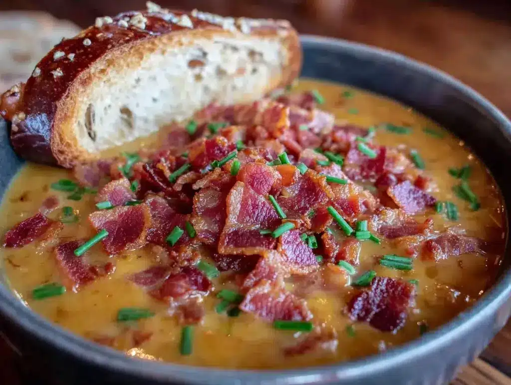 Oktoberfest Beer Cheese Soup - featured image